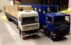 2x Tekno Daf 95 vrachtwagens, Hobby en Vrije tijd, Modelauto's | 1:50, Ophalen of Verzenden, Gebruikt, Bus of Vrachtwagen, Tekno