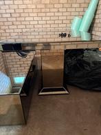 Eettafel + salontafel, Huis en Inrichting, Tafels | Salontafels, Ophalen, Gebruikt, Glas, Minder dan 50 cm
