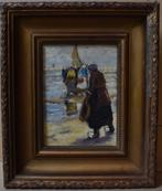 Schilderij  vissersvrouwen aan het strand Gerard Munthe., Antiek en Kunst, Verzenden