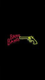 Bang Bang revolver, pistool Neon led wand decoratie nieuw, Verzamelen, Nieuw, Ophalen of Verzenden, Lichtbak of (neon) lamp
