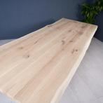 Eikentafel 180 x 100 boomstamkanten, keukentafel, eettafel, 100 tot 150 cm, Industrieel modern, Nieuw, Ophalen of Verzenden