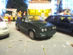 1/43 Volkswagen Golf 1 Cabriolet 1990 Facelift - zwarte kap, Hobby en Vrije tijd, Modelauto's | 1:43, Ophalen of Verzenden, Gebruikt