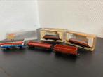 5 goederen wagons Fleischmann en ibertren, Hobby en Vrije tijd, Modeltreinen | N-Spoor, Gelijkstroom, Fleischmann, Wagon, Ophalen of Verzenden