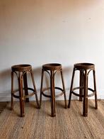 3 rotan bamboe barkrukken vintage, Ophalen, ?, ?, ?