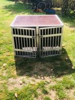 Dubbele 2 vaks autobench autokennel hondenkennel, Dieren en Toebehoren, Ophalen, Zo goed als nieuw