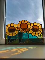 Glas in lood zonnebloemen, Ophalen