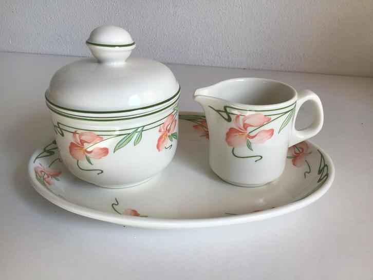 Villeroy & Boch roomstel Miami melkkan suikerpot schaal NIEU, Huis en Inrichting, Keuken | Servies, Nieuw, Schaal of Schalen, Overige stijlen