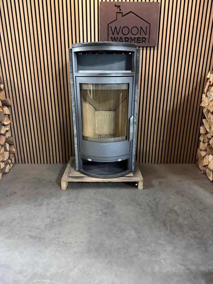 25201 Speksteenkachel Oranier Polar 9kw, Huis en Inrichting, Kachels, Gebruikt, Vrijstaand, Houtkachel, Hout, Ophalen