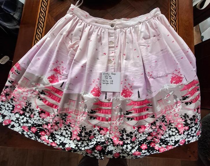 Lindy Bop rok - maat UK 22, Kleding | Dames, Rokken, Gedragen, Maat 42/44 (L), Roze, Onder de knie, Ophalen of Verzenden