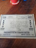 Advertentie BATO fietsen en banden Tiel 1936, Verzamelen, Ophalen of Verzenden, Zo goed als nieuw, Overige typen
