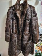 Vintage Nutria Bontjas, Maat 38/40 (M), Bruin, Ophalen of Verzenden, Onbekend