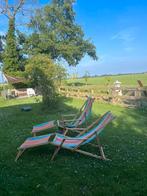2 vintage strandstoelen, Tuin en Terras, Ophalen, Gebruikt