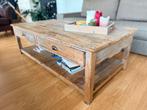 Robuuste Houten Tafel met 2 Lades + Zitbank, Huis en Inrichting, Tafels | Salontafels, Ophalen, Gebruikt, 100 tot 150 cm, 50 tot 100 cm
