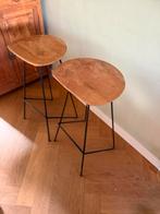 Houten barkrukken Loods 5, Ophalen, Gebruikt, Met voetsteun, 60 tot 90 cm