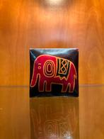 Leren muntenportemonnee met olifant, Ophalen of Verzenden, Gebruikt