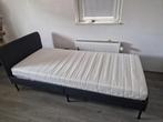 1 persoons bed 90x200 IKEA incl matras, Ophalen, 90 cm, Eenpersoons, Zwart