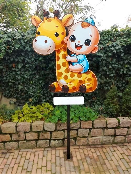 Geboortebord voor jongen huren,  Nieuw Gekkepoppen Hengelo, Hobby en Vrije tijd, Feestartikelen | Verhuur, Zo goed als nieuw, Geboorte of Huwelijk