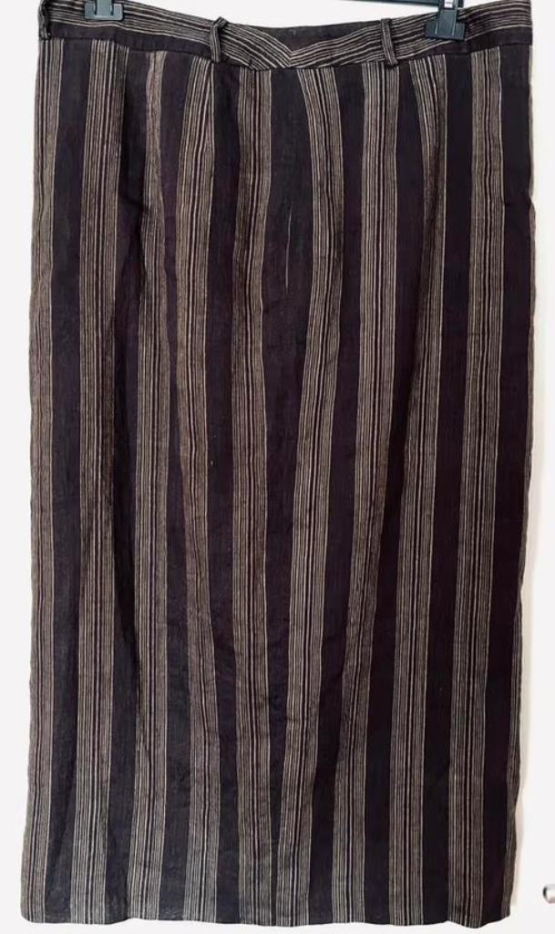 Claudia Strater lange bruine rok maat 44/46[dmv], Kleding | Dames, Rokken, Zo goed als nieuw, Maat 42/44 (L), Bruin, Onder de knie