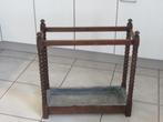 antieke paraplubak hout met zinken opvangbak, Huis en Inrichting, Woonaccessoires | Paraplubakken, Ophalen, Gebruikt, Hout