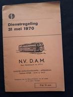 Damster Autobus Mij DAM origineel dienstregeling boek 1970, Verzamelen, Spoorwegen en Tramwegen, Boek of Tijdschrift, Bus of Metro