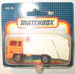Matchbox 36G-10 Vuilniswagen oranje-wit, Ophalen of Verzenden, Zo goed als nieuw, Bus of Vrachtwagen