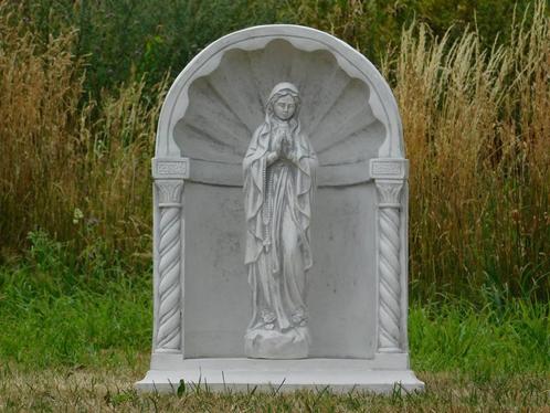 Bidkapel met Maria - volledig van steen - weerbestendig, Tuin en Terras, Tuinbeelden, Nieuw, Mensenbeeld, Steen, Ophalen of Verzenden