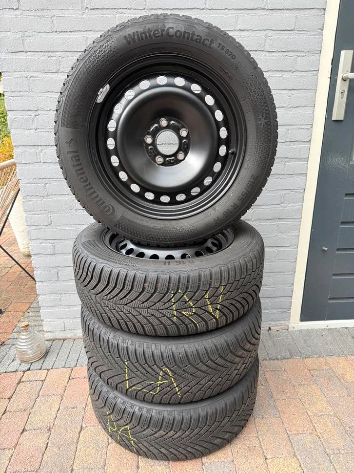 WINTERBANDEN OP GEPOEDERCOATE STALEN VELGEN ( FORD,VOLVO ), Auto-onderdelen, Banden en Velgen, Banden en Velgen, Winterbanden