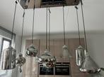 Hanglamp van Richmond met 8 pendules (rookglas), Ophalen, 75 cm of meer, Modern, Glas