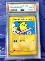 Japanse Surfing Pikachu WEB Series PSA 10, Ophalen of Verzenden, Nieuw, Losse kaart, Foil