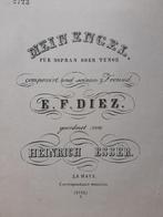 Oud (klassiek) muziekpartituren begin 1800 o.a H.C Andersen, Muziek en Instrumenten, Bladmuziek, Zang, Klassiek, Ophalen of Verzenden