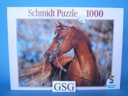 Bruine hengst 1000 st nr. 02715, Hobby en Vrije tijd, Denksport en Puzzels, Zo goed als nieuw, Legpuzzel, 500 t/m 1500 stukjes
