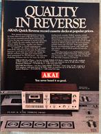 Advertentie Akai cassette deck GXC 735D, Verzenden, 1960 tot 1980, Knipsel(s)