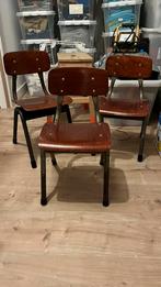 Vintage schoolstoeltje 3 stuks stoel, Antiek en Kunst, Ophalen