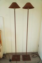 Elegante metalen vloerlampen set - 2 stuks, Ophalen, Gebruikt, Industriële/vintage, Metaal