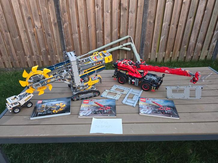 Lego technic sets 42082 en 42055 emmerwiel, Kinderen en Baby's, Speelgoed | Duplo en Lego, Zo goed als nieuw, Ophalen