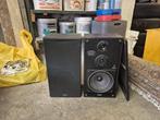 2 klassieke Philips 3-weg speakers in goede staat, Ophalen, Gebruikt, Front, Rear of Stereo speakers, Overige merken