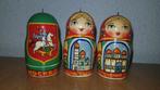 6 vintage russische houten matroesjka poppetjes., Verzamelen, Poppetjes en Figuurtjes, Ophalen of Verzenden, Zo goed als nieuw