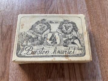 Peter Vos kwartetspel / Beestenkwartet uit 1970 beschikbaar voor biedingen