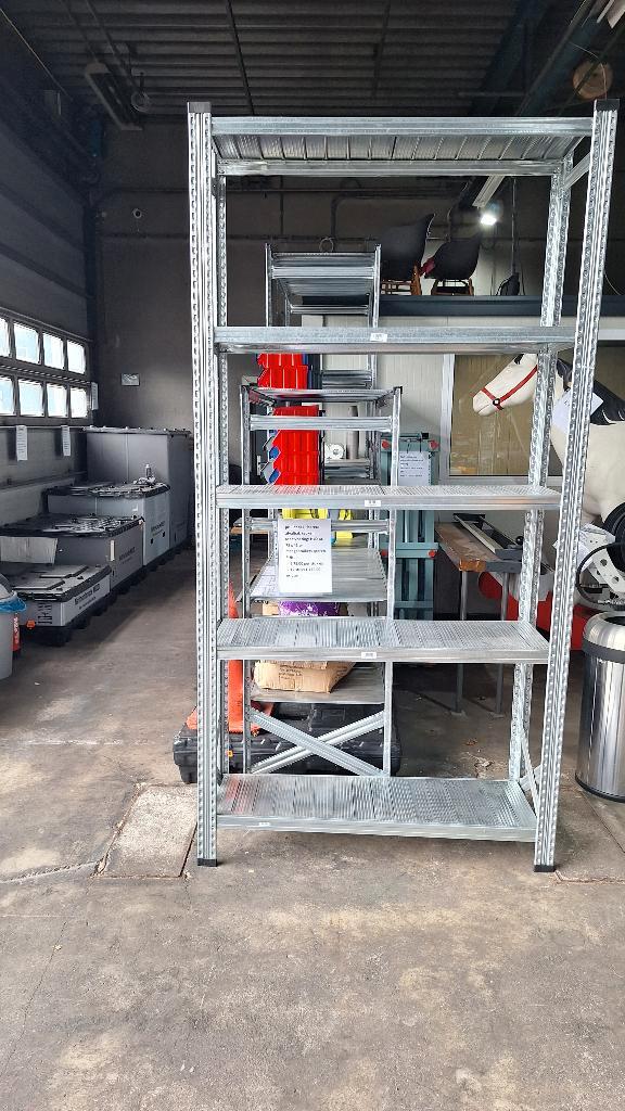 legbordstelling , Metalsistem, 250 cm H , 40 cm D, Huis en Inrichting, Kasten | Stellingkasten, Gebruikt, Ophalen