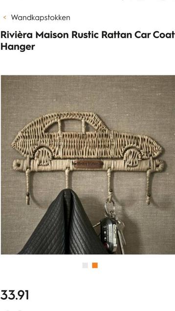 Rivièra Maison Rustic Rattan Car Coat Hanger 