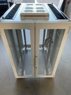 Rittal 24U serverkast met KVM en Rack Console, Computers en Software, Serverkasten, Ophalen, Zo goed als nieuw, Geperforeerd, Geperforeerd