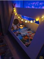 Houten Tipi Bed, 85 tot 100 cm, Ophalen of Verzenden, Zo goed als nieuw, Matras