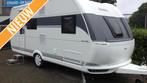 Hobby Luxe 490 KMF met stapelvoordeel, Caravans en Kamperen, Caravans, Hobby, Treinzit, Overige typen, Tot en met 6