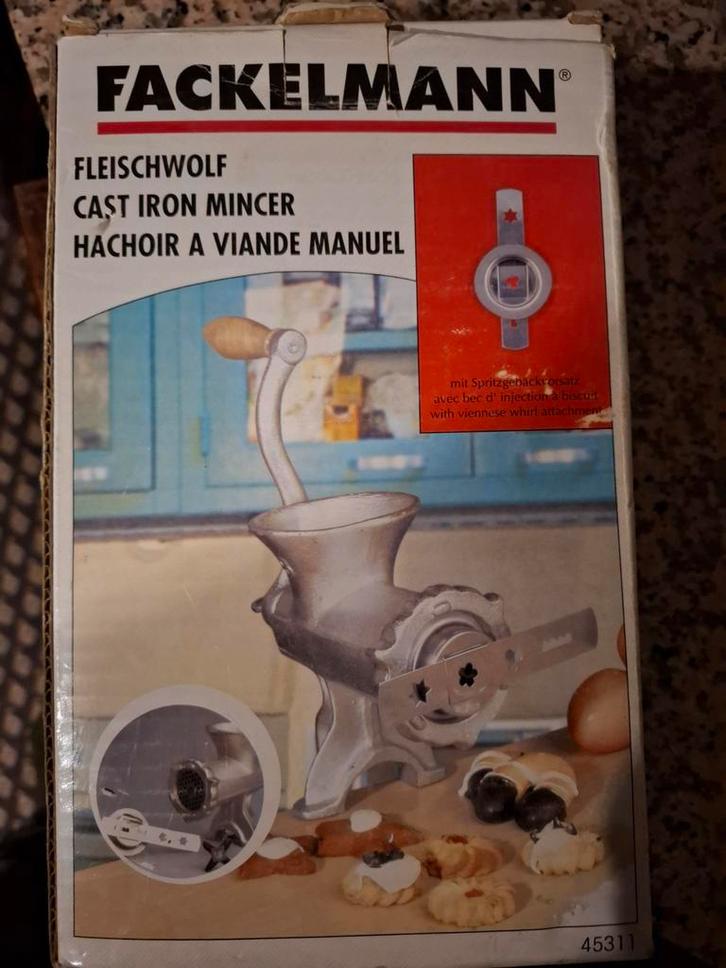 Fackelmann vleesmolen - Nieuw in doos, Huis en Inrichting, Keuken | Keukenbenodigdheden, Nieuw, Ophalen
