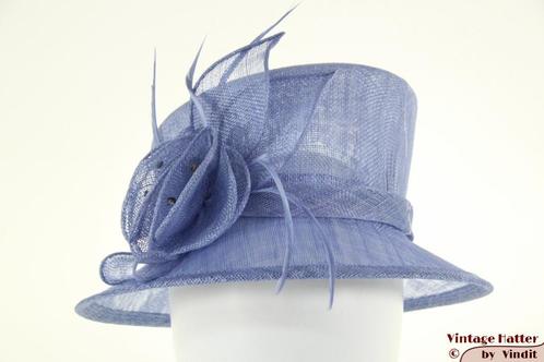 Dameshoed Hawkins licht blauw sinamay sisal 55-57 nieuw, Kleding | Dames, Hoeden en Petten, Nieuw, Hoed, One size fits all, Ophalen of Verzenden
