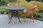 3 Lloyd Loom eetkamer stoelen serre / tuin / terras, Huis en Inrichting, Stoelen, Ophalen, Gebruikt, Hout, Drie