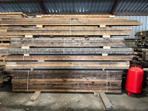 Houten balken, Doe-het-zelf en Verbouw, Hout en Planken, Gebruikt, Balk, Vuren, 300 cm of meer, 50 mm of meer, Ophalen