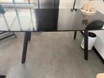 Zwarte tafel 180cm, Ophalen, Gebruikt, 50 tot 100 cm, Vijf personen of meer