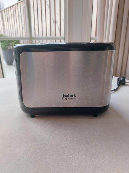 Tefal T19-B Express Broodrooster, Witgoed en Apparatuur, Broodroosters, Gebruikt, Uitneembare kruimellade, Ophalen of Verzenden