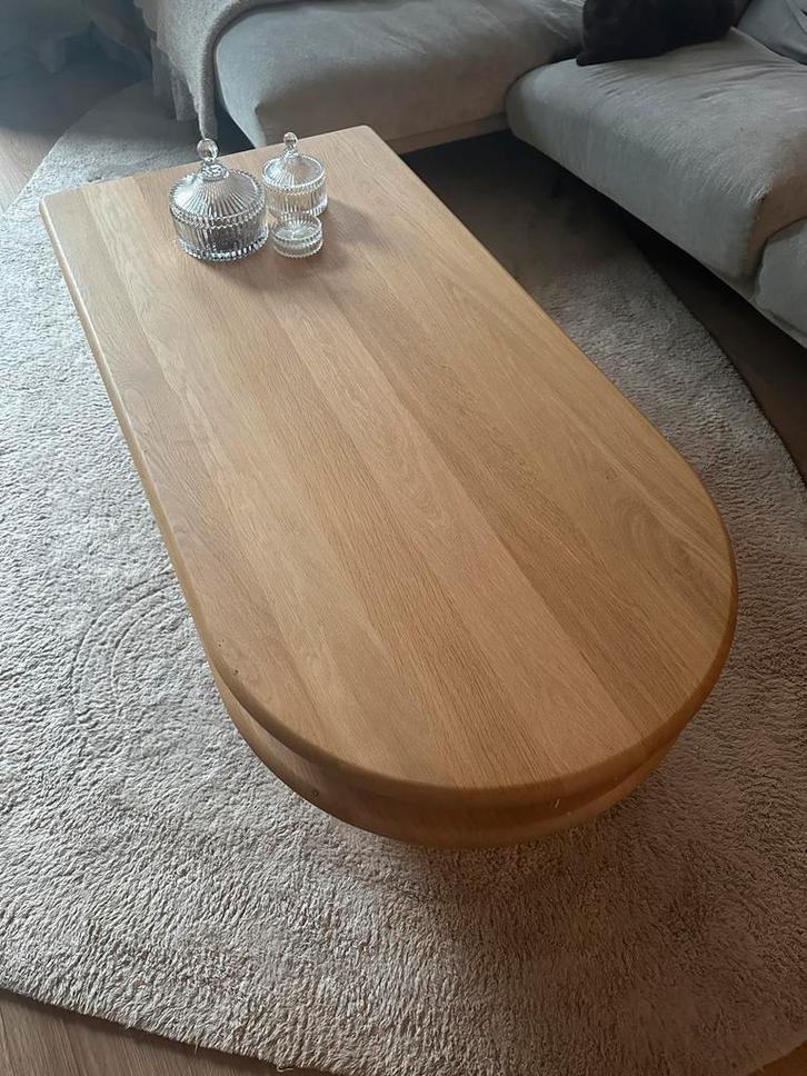 Japandi Eiken Salontafel - Uniek Design!, Huis en Inrichting, Tafels | Salontafels, Nieuw, Minder dan 50 cm, 50 tot 100 cm, 100 tot 150 cm